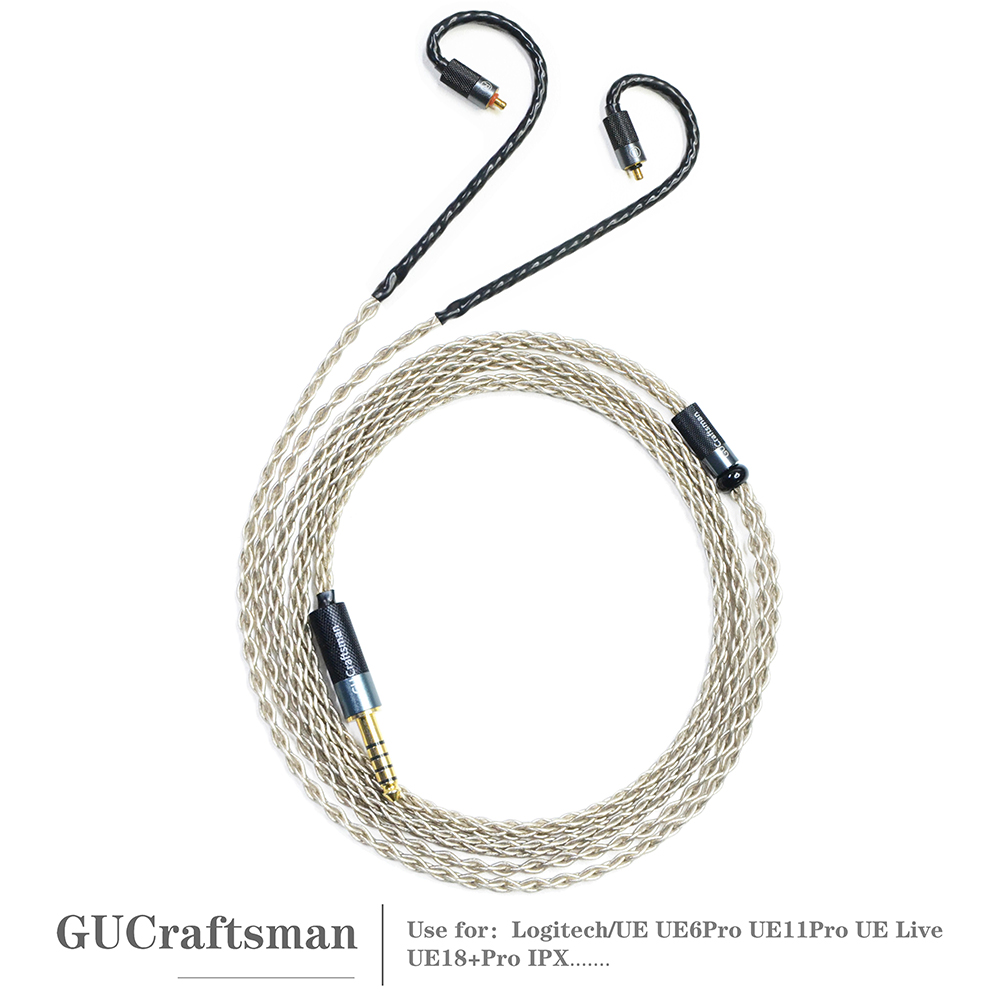 In Ear Monitor Iem - 6N Single Crystal Silver IPX IEM-кабель