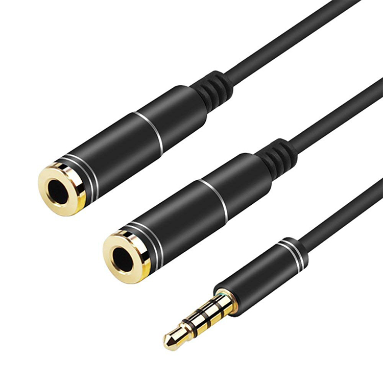 Earphone Splitter Jack - Разветвитель Aux для телефона, компьютера, ноутбука,