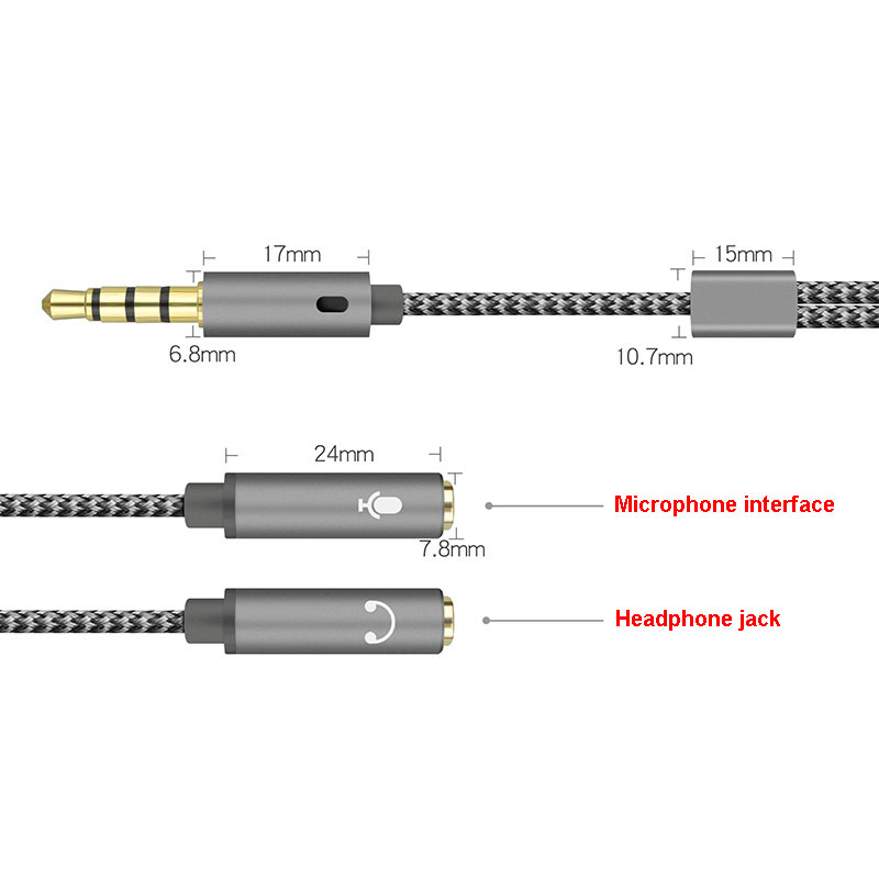 1 шт. Аудио-сплиттер 3,5 мм Y- – обзор и цена Earphone Splitter Jack