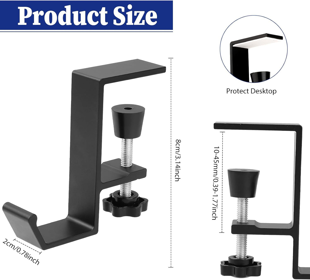 Крючок для наушников из алюмин – обзор и цена Headphone Stand Desk