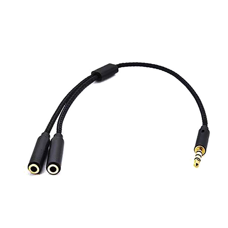 Плетеный аудиокабель-разветвит – обзор и цена Earphone Splitter Jack